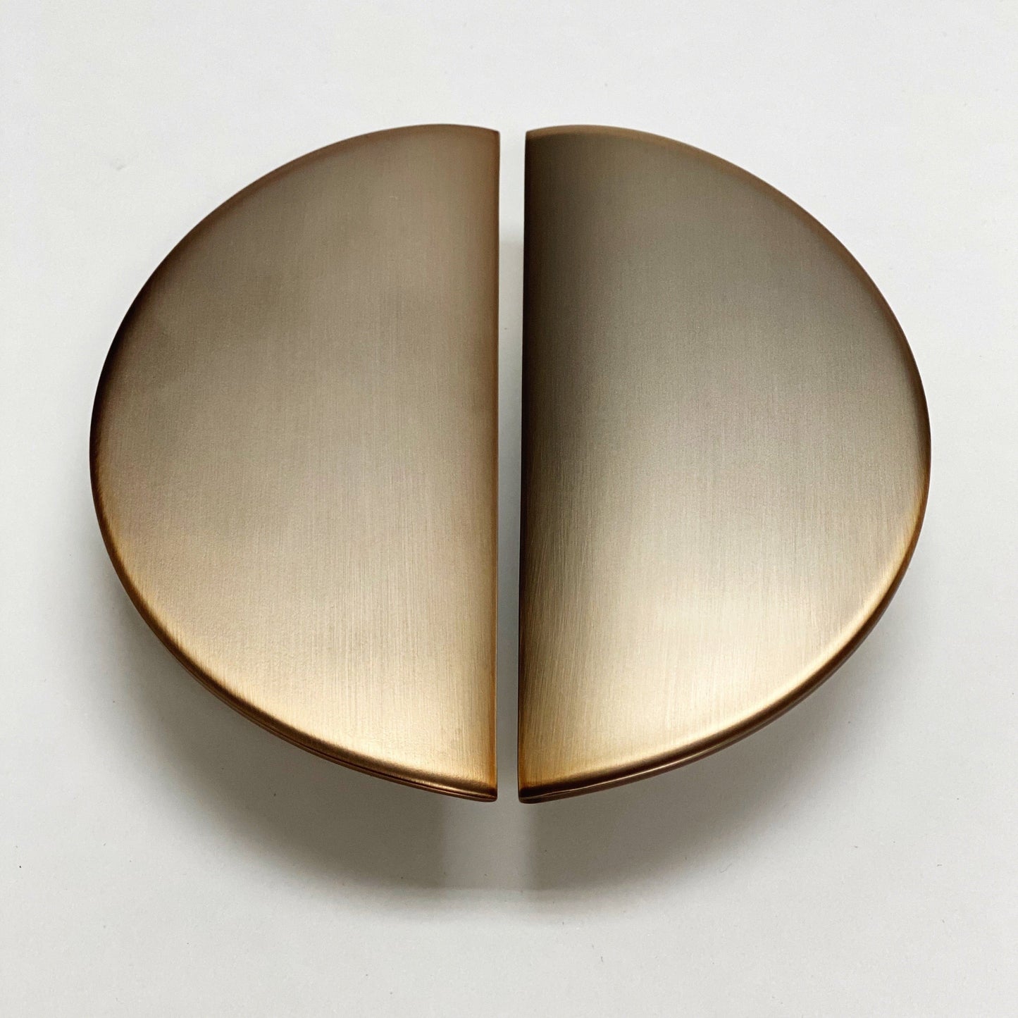 Brushed Bronze "Horizon" Semi-circle Drawer Pulls