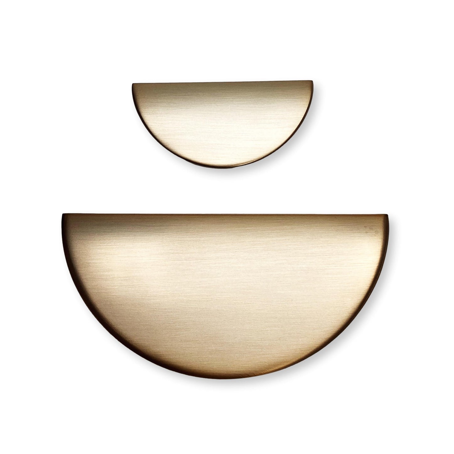 Brushed Bronze "Horizon" Semi-circle Drawer Pulls