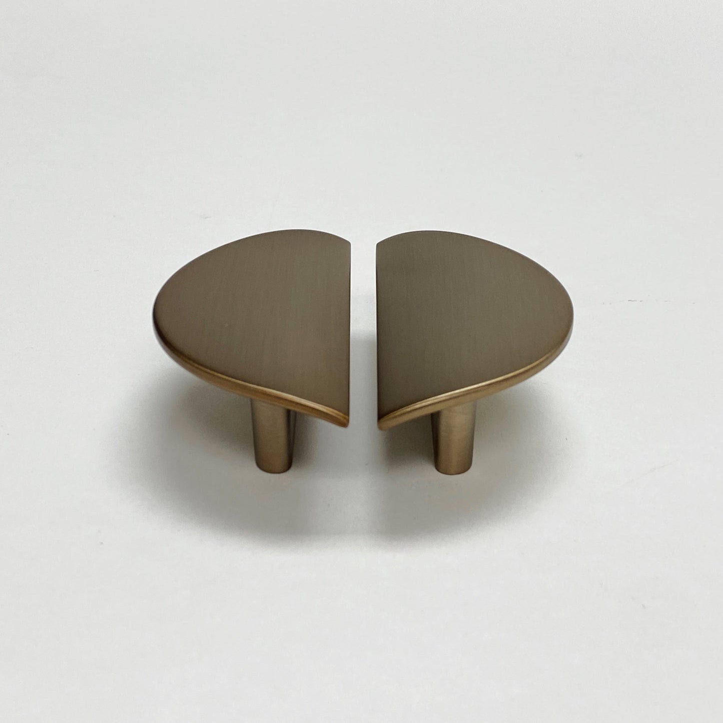 Brushed Bronze "Horizon" Semi-circle Drawer Pulls