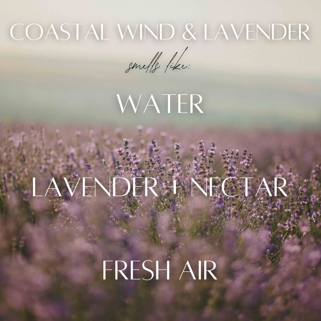 Coastal Wind & Lavender - 9 oz Whiskey Glass Candle