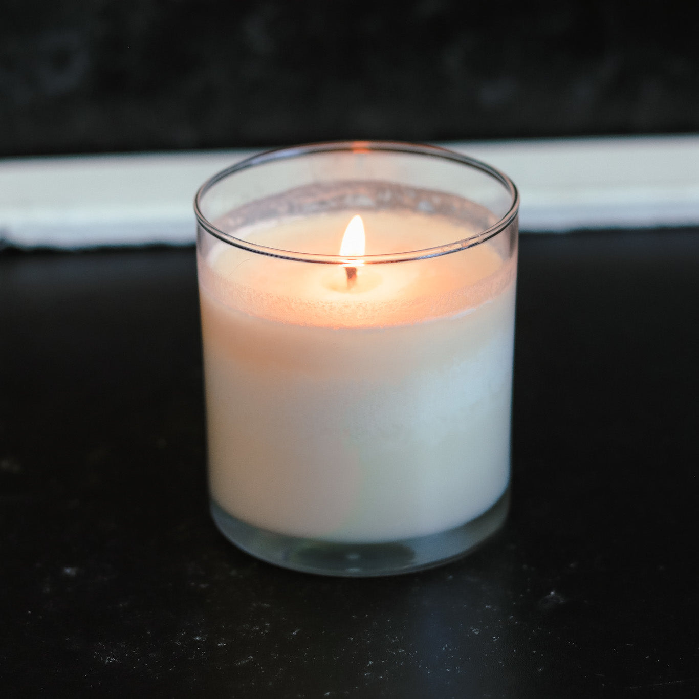 Coastal Wind & Lavender - 9 oz Whiskey Glass Candle